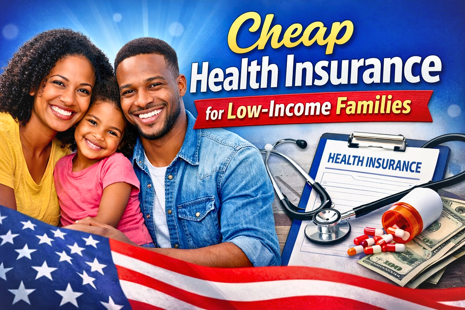 Cheap Health Insurance in USA for Low Income Families (2026 Guide)
